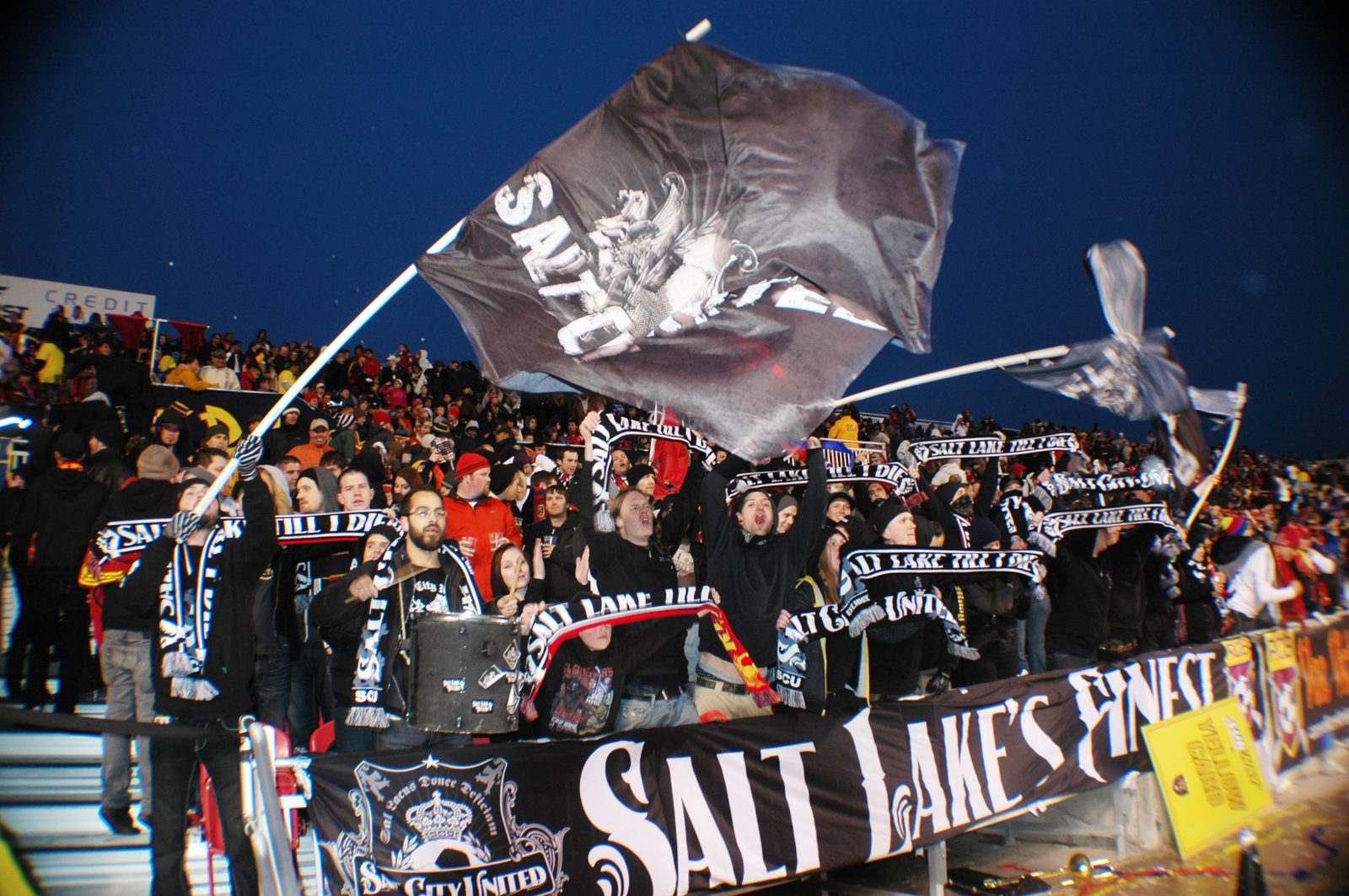 Salt City United in the stand