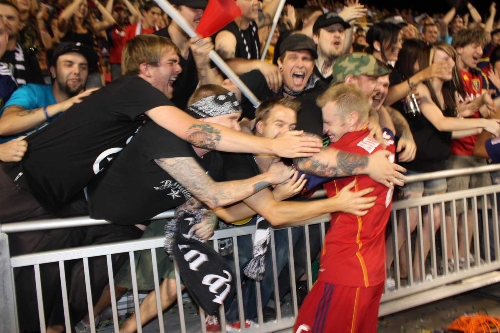 SCU matchday — supporter section